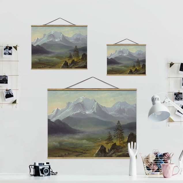 Tableaux moderne Albert Bierstadt - Mont Blanc