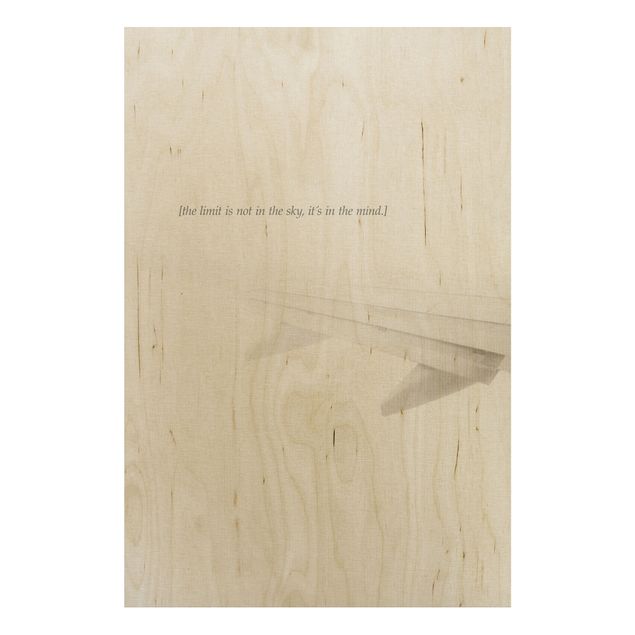 Tableaux en bois avec citations Paysage poétique - Ciel