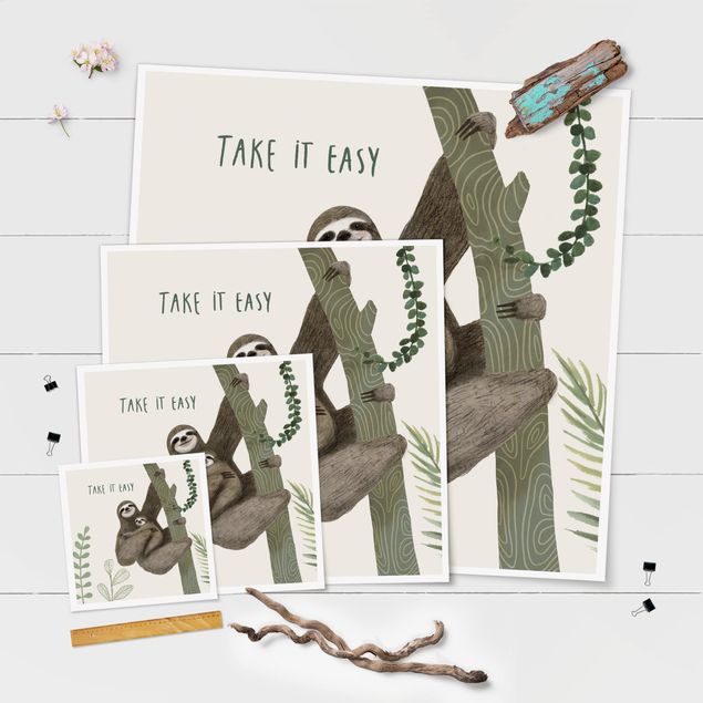 Poster - Sloth Sayings - Easy