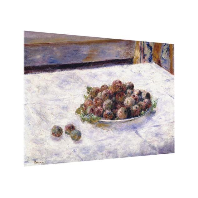 Tableau artistique Auguste Renoir - Nature morte, une assiette de prunes
