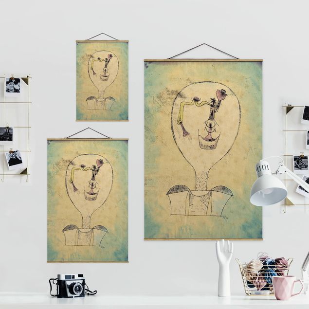 Tableau turquoise Paul Klee - Le bourgeon du sourire