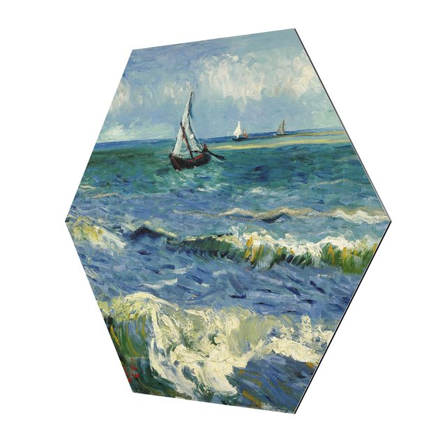 Tableau en pointillisme Vincent Van Gogh - Paysage marin près des Saintes-Maries-De-La-Mer