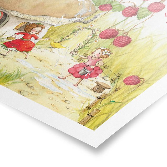 Tableaux muraux The Strawberry Fairy - Sous le framboisier
