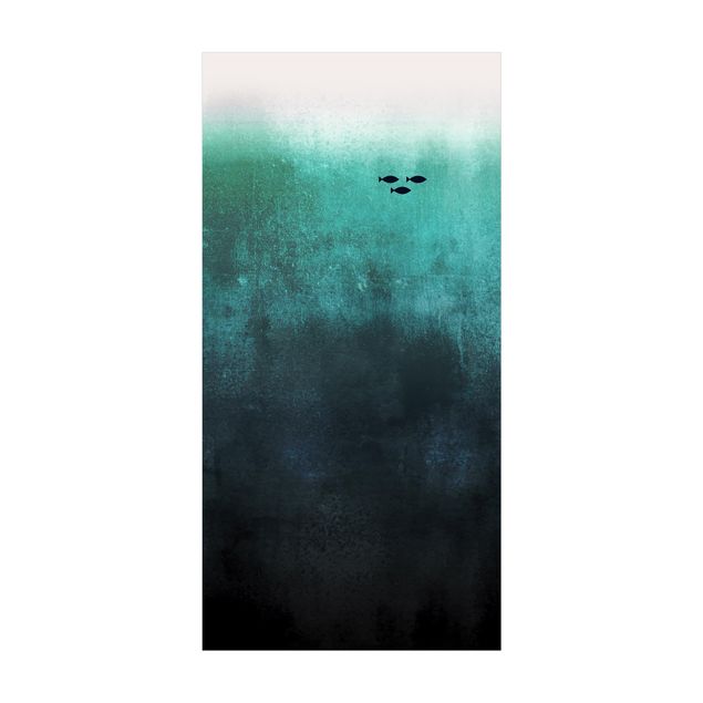 tapis contemporain Poisson dans les profondeurs de la mer