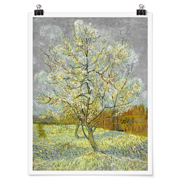 Tableau arbres Vincent van Gogh - Pêcher en fleur