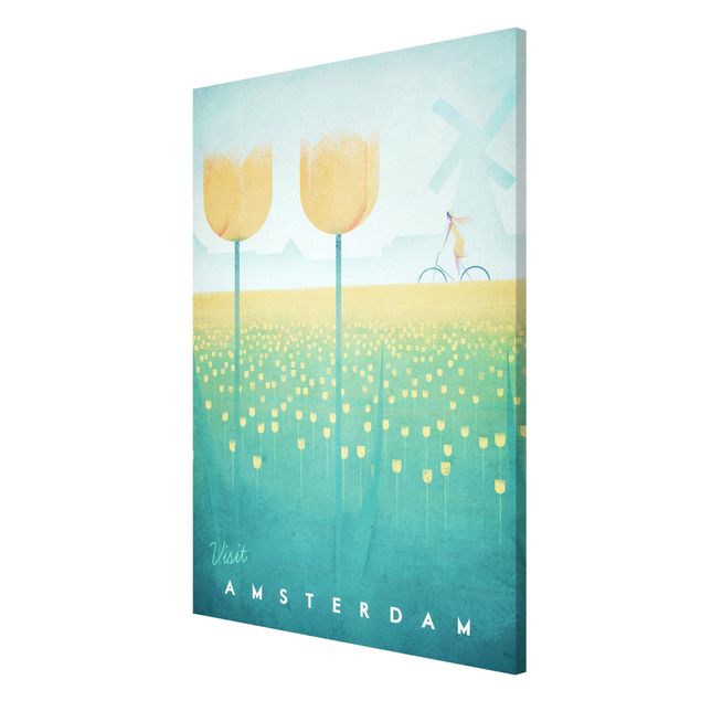 Tableaux fleurs Poster de voyage - Amsterdam