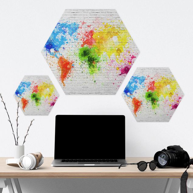Hexagone en forex - White Brick Wall World Map