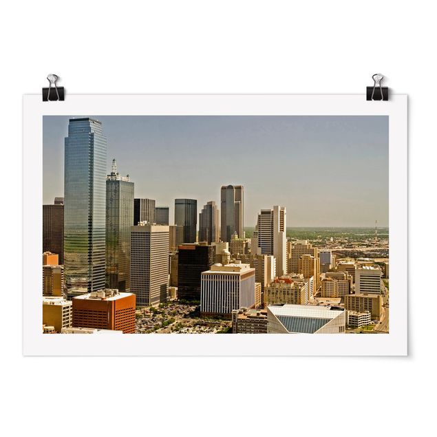 Tableau ville du monde Impressionnant Dallas