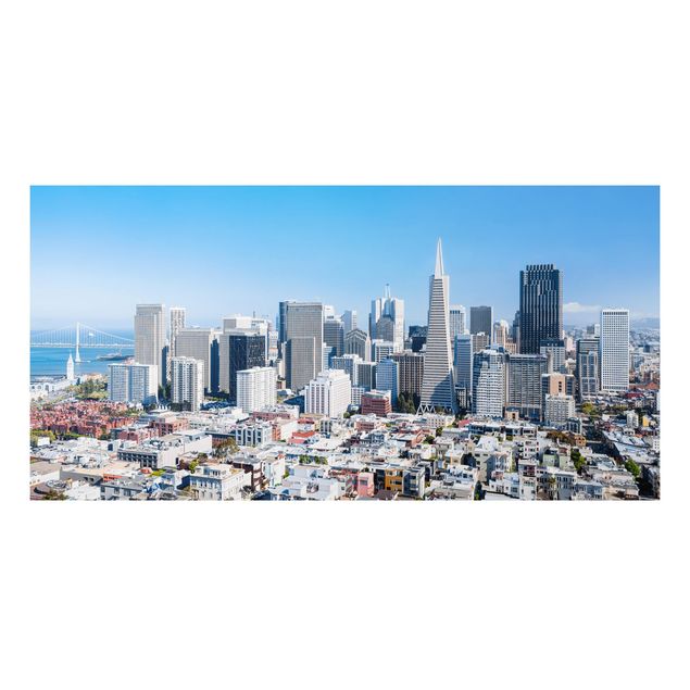 Tableaux modernes Silhouette urbaine de San Francisco