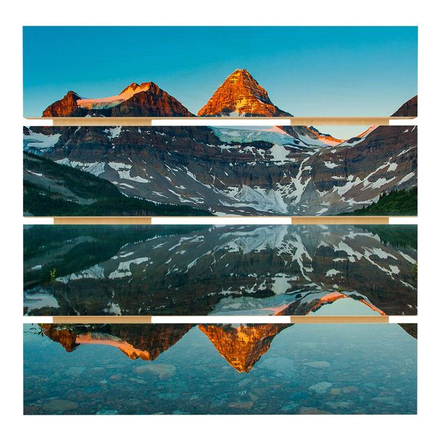 Tableaux Paysage de montagne au lac Magog au Canada