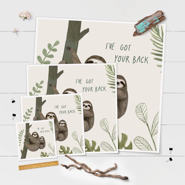 Poster - Sloth Sayings - Back