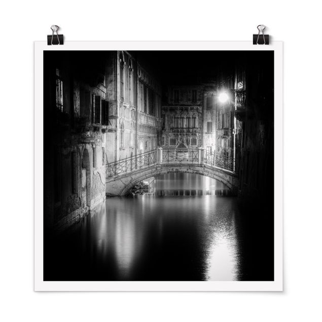 Poster villes Pont de Venise