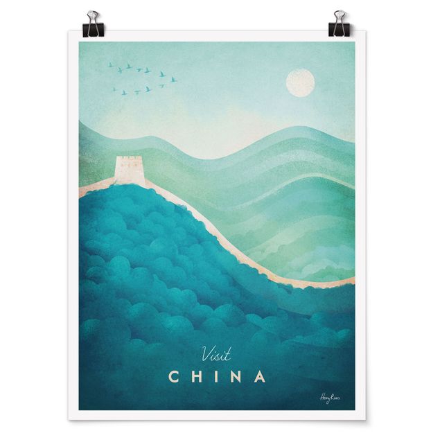 Poster architecture Poster de voyage - Chine