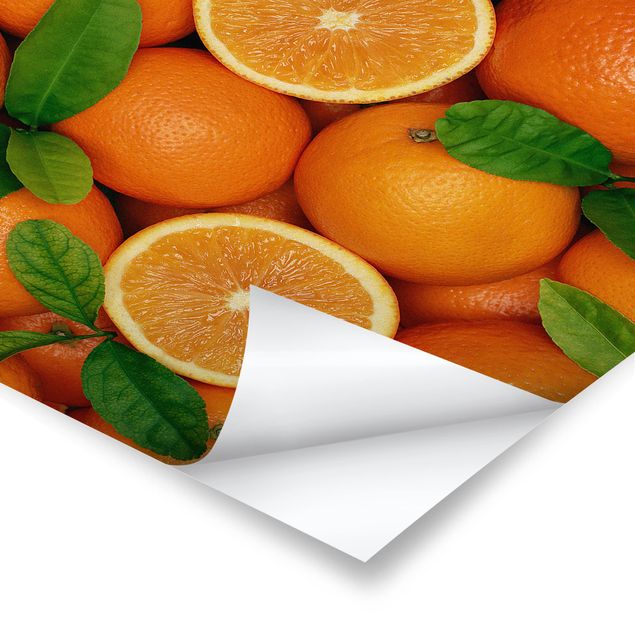 Poster cuisine - Juicy oranges