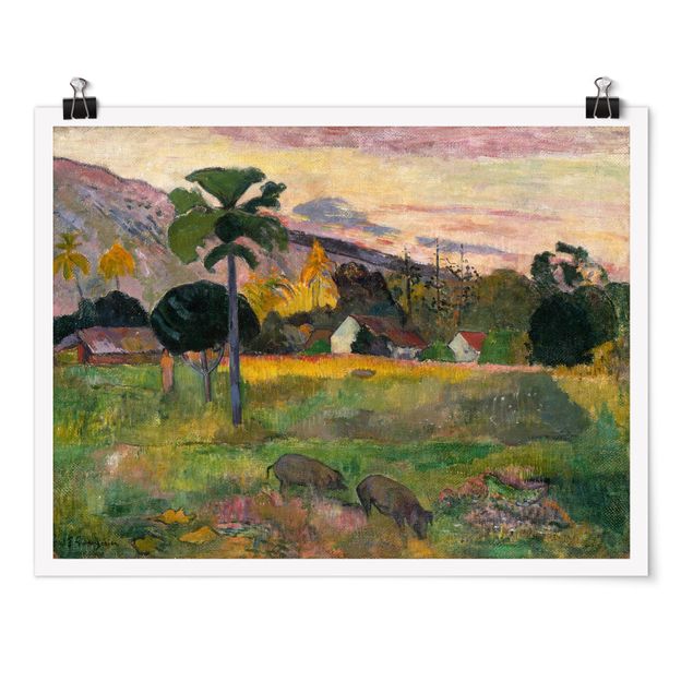 Tableau artistique Paul Gauguin - Haere Mai (Viens ici)