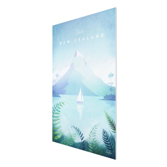 Tableaux montagnes Poster de voyage - Nouvelle-Zélande