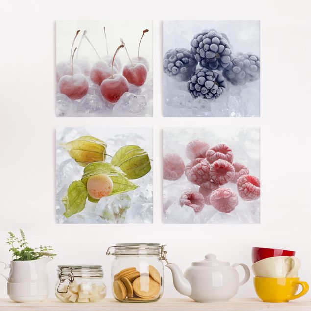 Impression sur toile 4 parties - Frozen Fruit