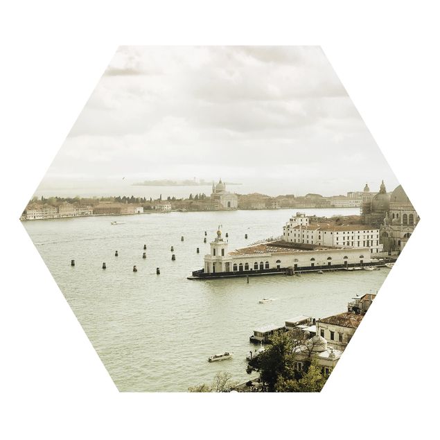 Tableau ville Lagune de Venise