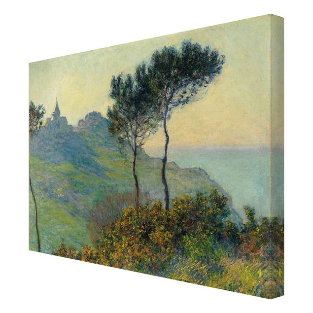 Toiles montagne Claude Monet - L'église de Varengeville au soleil couchant