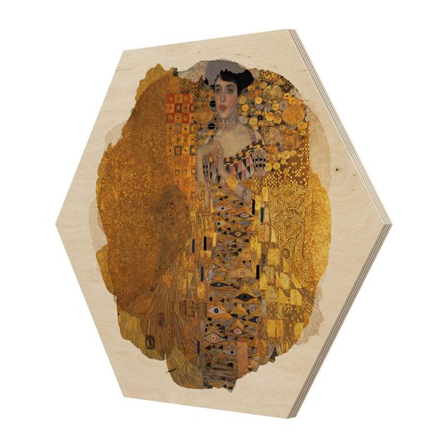 Impression sur bois Aquarelles - Gustav Klimt - Portrait Of Adele Bloch-Bauer I