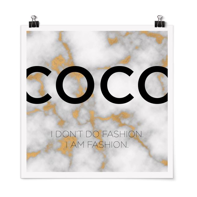 Tableau citations Coco - I Dont Do Fashion