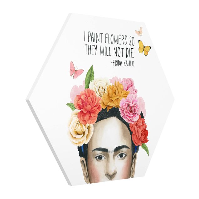 Tableaux portraits Pensées de Frida - Fleurs