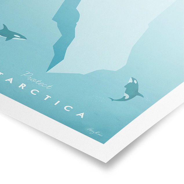 Tableaux plage Poster de voyage - Antarctique