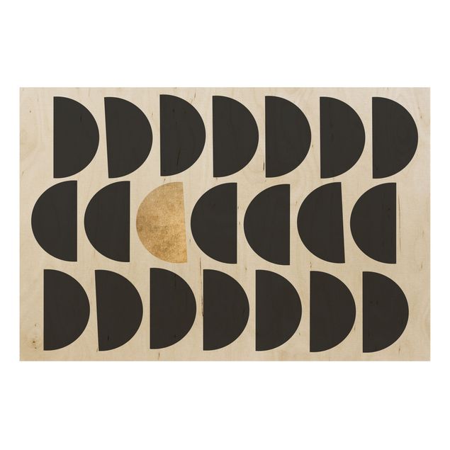 Tableaux muraux Demi-cercle géométrique II