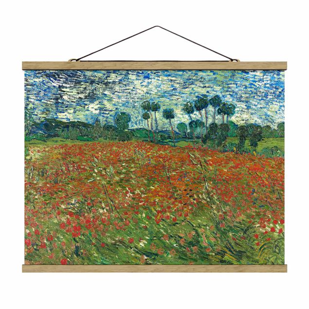 Tableaux coquelicots Vincent Van Gogh - Champ de coquelicots
