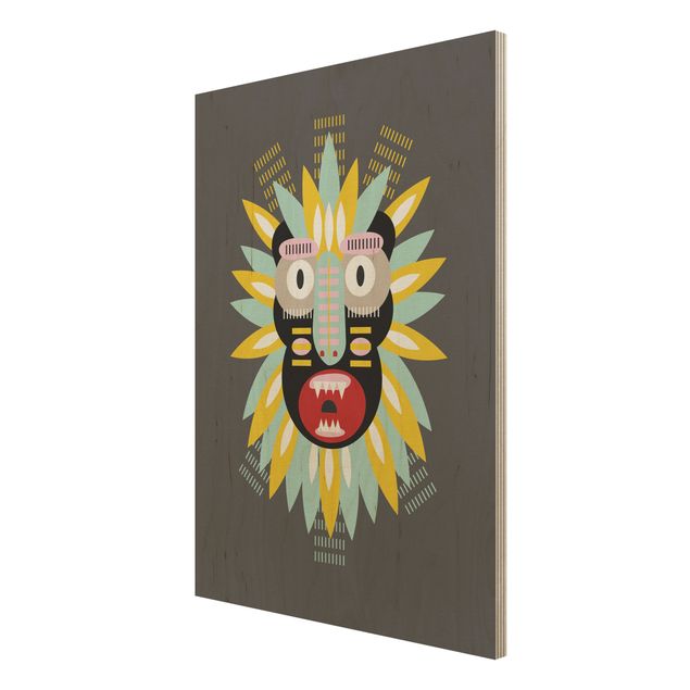 Tableaux muraux Collage masque ethnique - King Kong