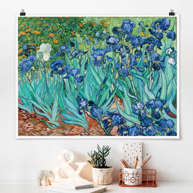 Déco murale cuisine Vincent Van Gogh - Iris