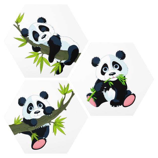 Tableau ourson Panda set