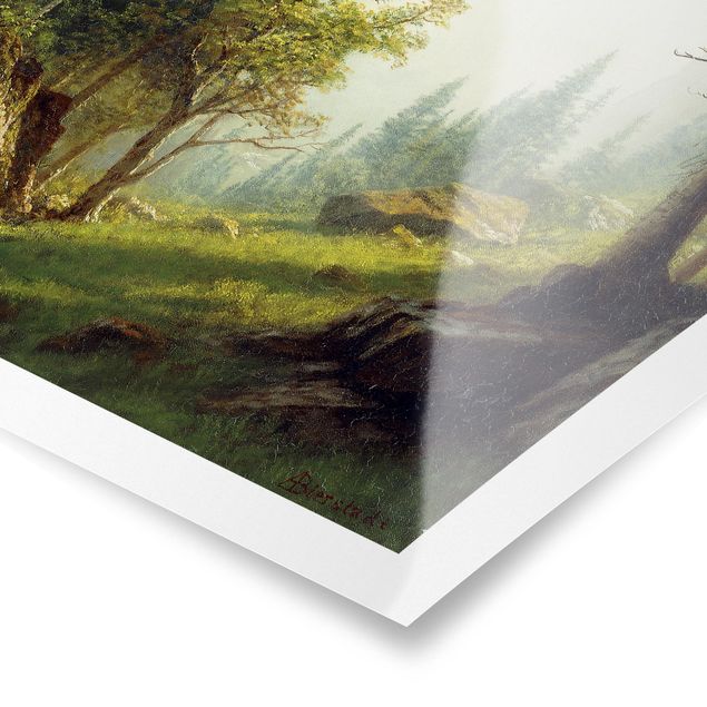 Tableaux modernes Albert Bierstadt - Parmi les Alpes bernoises