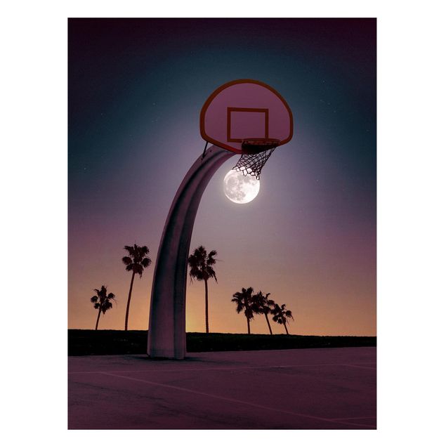 Tableaux moderne Basket avec Lune