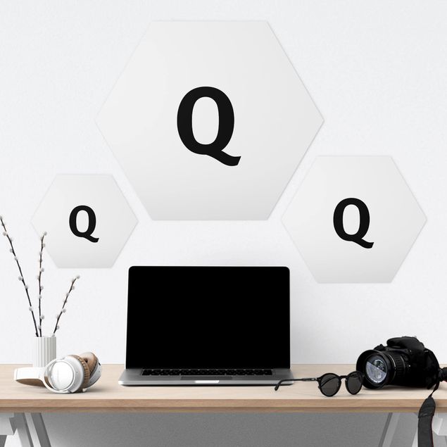 Hexagone en forex - Letter Q White
