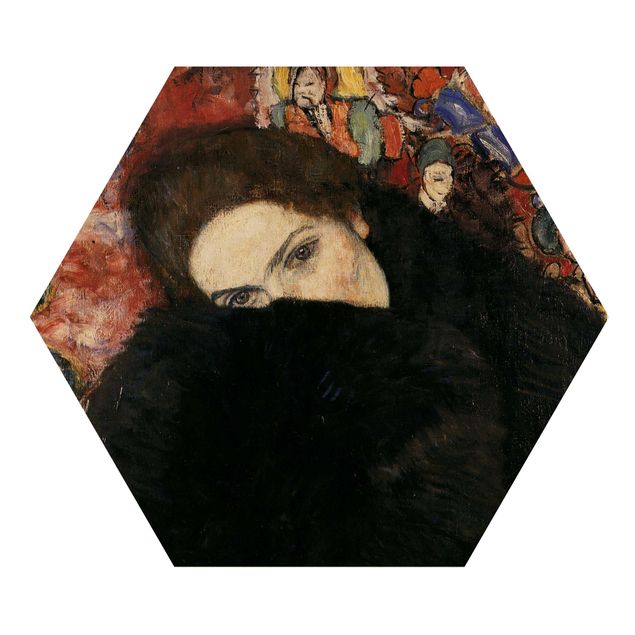 Tableaux Gustav Klimt - Dame avec une moufle