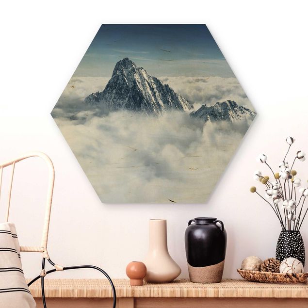 Hexagone en bois - The Alps Above The Clouds