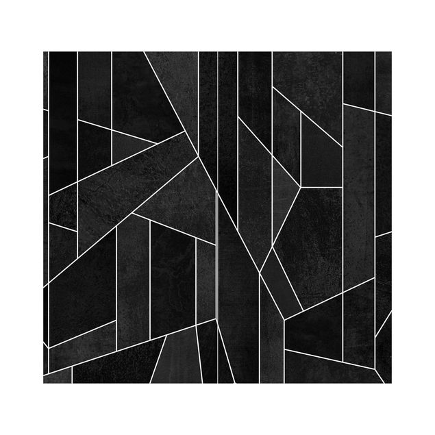 Revêtement mural de douche - Black And White Geometric Watercolour