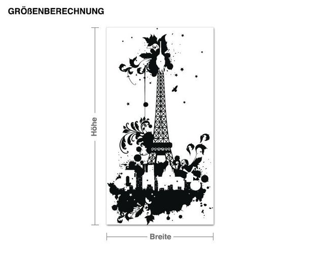 Autocollant mural Paris Tour Eiffel à Paris