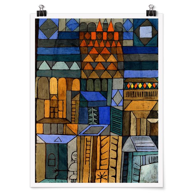 Tableaux abstraits Paul Klee - Fraîcheur naissante