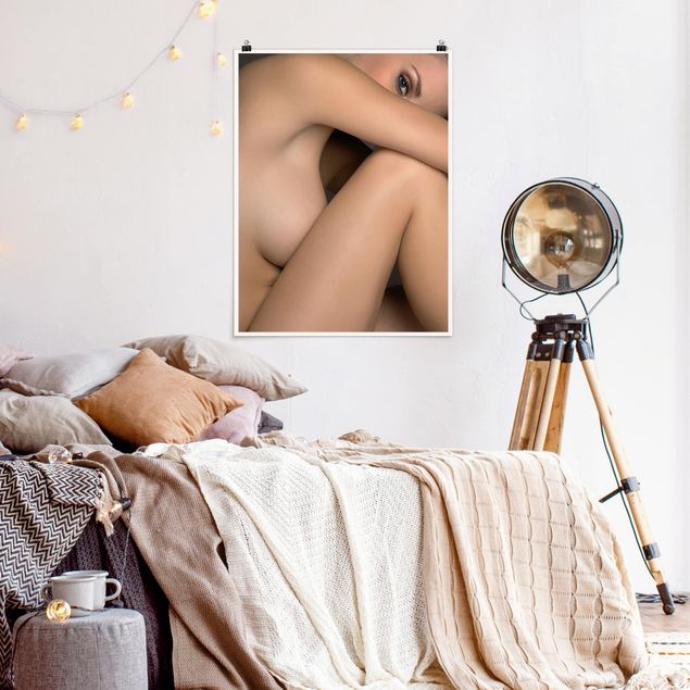 Tableau portraits Photo latérale de femme nue