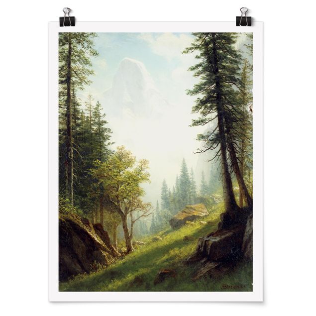 Tableaux arbres Albert Bierstadt - Parmi les Alpes bernoises
