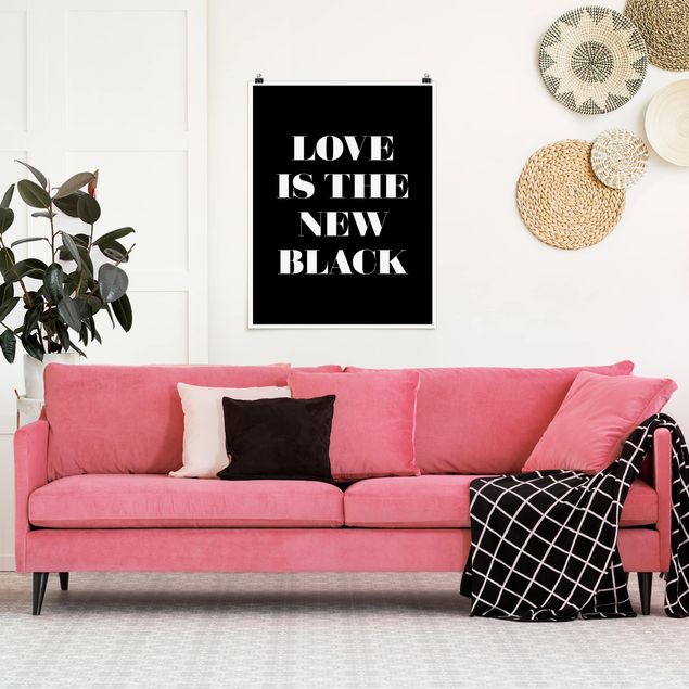 Tableau moderne Love Is The New Black