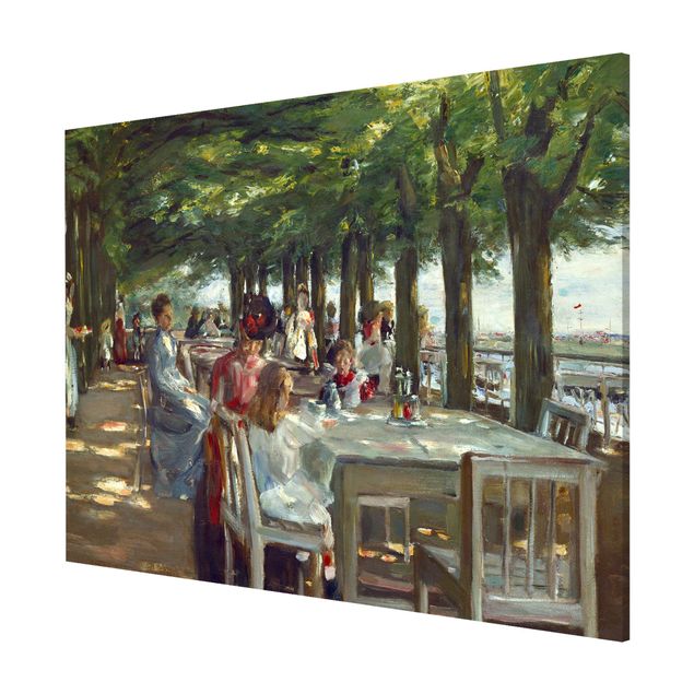 Tableaux Impressionnisme Max Liebermann - La terrasse du restaurant Jacob