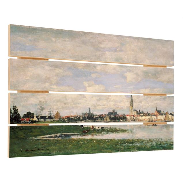 Copie tableaux Eugène Boudin - Vue d'Anvers
