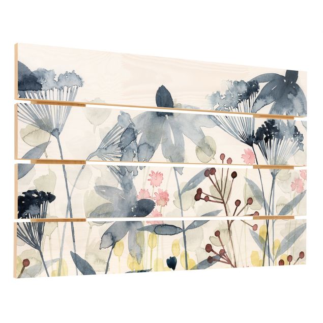 Impression sur bois - Wildflower Watercolour II