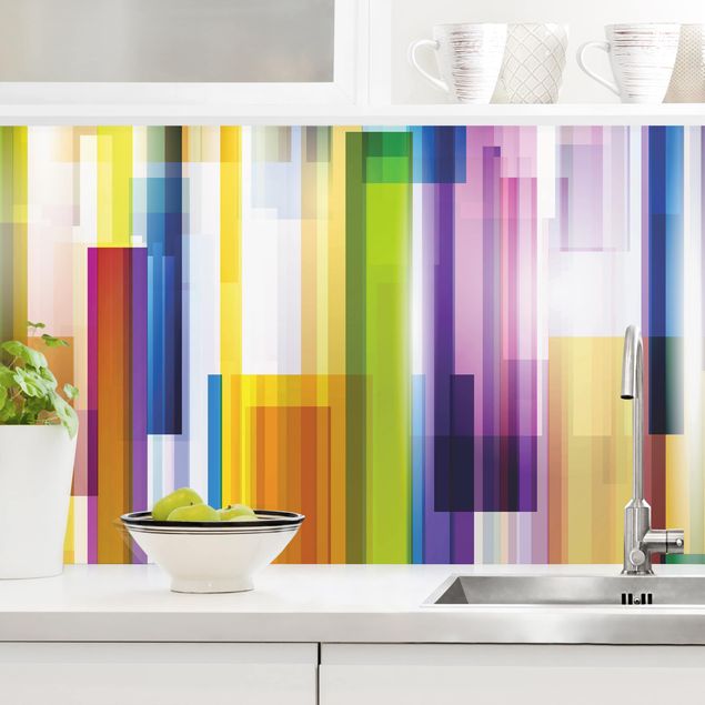 Déco murale cuisine Rainbow Cubes II