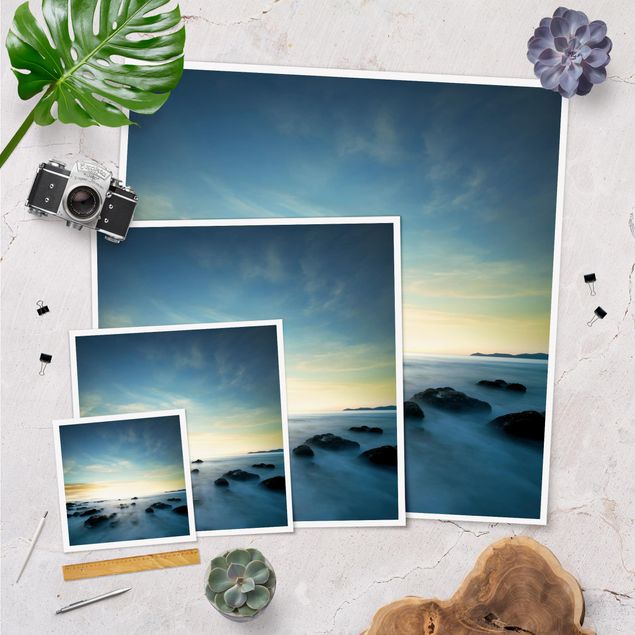 Posters paysage Coucher de soleil sur l'océan