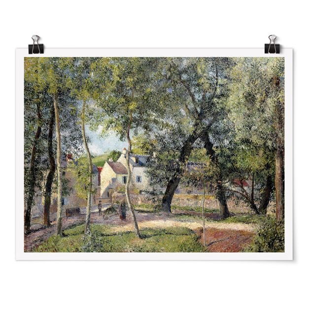 Tableau en pointillisme Camille Pissarro - Paysage à Osny près de l'abreuvoir