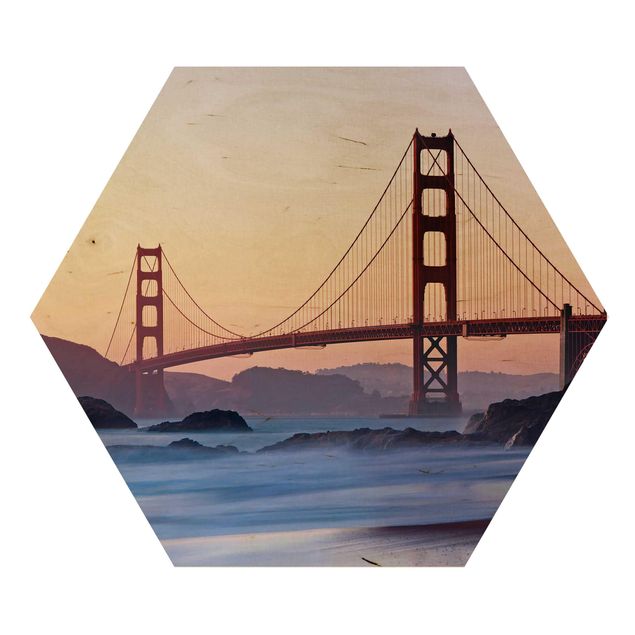 Hexagone en bois - San Francisco Romance